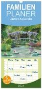 Familienplaner 2024 - Garten Aquarelle mit 5 Spalten (Wandkalender, 21 x 45 cm) CALVENDO