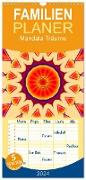 Familienplaner 2024 - Mandala Träume mit 5 Spalten (Wandkalender, 21 x 45 cm) CALVENDO