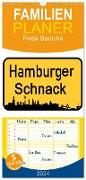 Familienplaner 2024 - Hamburger Schnack mit 5 Spalten (Wandkalender, 21 x 45 cm) CALVENDO