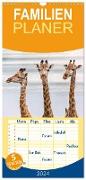 Familienplaner 2024 - Afrikas Tierwelt: Giraffen mit 5 Spalten (Wandkalender, 21 x 45 cm) CALVENDO