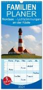 Familienplaner 2024 - Nordsee - Lichtstimmungen an der Küste mit 5 Spalten (Wandkalender, 21 x 45 cm) CALVENDO