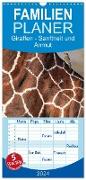 Familienplaner 2024 - Giraffen - Sanftheit und Anmut mit 5 Spalten (Wandkalender, 21 x 45 cm) CALVENDO