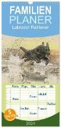 Familienplaner 2024 - Labrador Retriever 2024 mit 5 Spalten (Wandkalender, 21 x 45 cm) CALVENDO