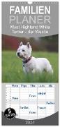 Familienplaner 2024 - West Highland White Terrier - Selbstbewustes Powerpaket - der Westie mit 5 Spalten (Wandkalender, 21 x 45 cm) CALVENDO