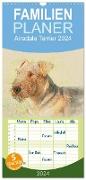 Familienplaner 2024 - Airedale Terrier 2024 mit 5 Spalten (Wandkalender, 21 x 45 cm) CALVENDO
