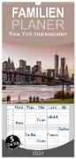 Familienplaner 2024 - New York Impressionen mit 5 Spalten (Wandkalender, 21 x 45 cm) CALVENDO