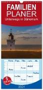 Familienplaner 2024 - Unterwegs in Dänemark mit 5 Spalten (Wandkalender, 21 x 45 cm) CALVENDO