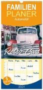 Familienplaner 2024 - Retro Cars mit 5 Spalten (Wandkalender, 21 x 45 cm) CALVENDO