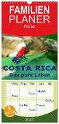 Familienplaner 2024 - Costa Rica - das pure Leben mit 5 Spalten (Wandkalender, 21 x 45 cm) CALVENDO