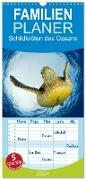 Familienplaner 2024 - Schildkröten des Ozeans mit 5 Spalten (Wandkalender, 21 x 45 cm) CALVENDO