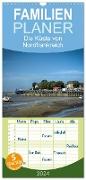 Familienplaner 2024 - Die Küste von Nordfrankreich mit 5 Spalten (Wandkalender, 21 x 45 cm) CALVENDO