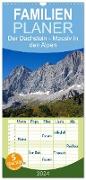 Familienplaner 2024 - Der Dachstein - Massiv in den Alpen mit 5 Spalten (Wandkalender, 21 x 45 cm) CALVENDO