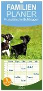 Familienplaner 2024 - Französische Bulldoggen mit 5 Spalten (Wandkalender, 21 x 45 cm) CALVENDO