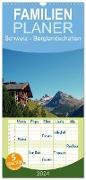 Familienplaner 2024 - Schweiz - Berglandschaften mit 5 Spalten (Wandkalender, 21 x 45 cm) CALVENDO