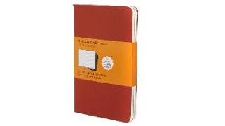 Moleskine Cahier Pocket Ruled Red Cover P. 3er Pack