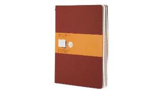 Moleskine Cahier Pocket Ruled Red Cover XL. 3er Pack