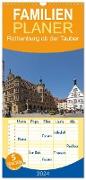 Familienplaner 2024 - Rothenburg ob der Tauber - Mittelalter in Mittelfranken mit 5 Spalten (Wandkalender, 21 x 45 cm) CALVENDO
