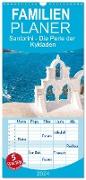 Familienplaner 2024 - Santorini - Die Perle der Kykladen mit 5 Spalten (Wandkalender, 21 x 45 cm) CALVENDO