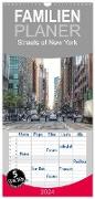 Familienplaner 2024 - Streets of New York - Zu Fuß durch die Metropole der Superlative mit 5 Spalten (Wandkalender, 21 x 45 cm) CALVENDO