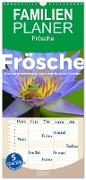 Familienplaner 2024 - Frösche - Die wunderschöne Welt der bunten Hüpfer. mit 5 Spalten (Wandkalender, 21 x 45 cm) CALVENDO