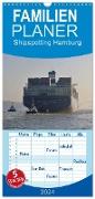 Familienplaner 2024 - Shipspotting Hamburg mit 5 Spalten (Wandkalender, 21 x 45 cm) CALVENDO