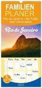 Familienplaner 2024 - Rio de Janeiro - Am Fuße des Corcovados. mit 5 Spalten (Wandkalender, 21 x 45 cm) CALVENDO