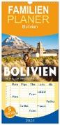 Familienplaner 2024 - Bolivien - Eine Reise entlang der Anden. mit 5 Spalten (Wandkalender, 21 x 45 cm) CALVENDO