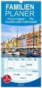Familienplaner 2024 - Kopenhagen - Die wundervolle Hafenstadt mit 5 Spalten (Wandkalender, 21 x 45 cm) CALVENDO