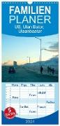 Familienplaner 2024 - UB, Ulan Bator, Ulaanbaatar mit 5 Spalten (Wandkalender, 21 x 45 cm) CALVENDO