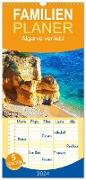 Familienplaner 2024 - Algarve verliebt mit 5 Spalten (Wandkalender, 21 x 45 cm) CALVENDO