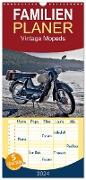 Familienplaner 2024 - Vintage Mopeds mit 5 Spalten (Wandkalender, 21 x 45 cm) CALVENDO