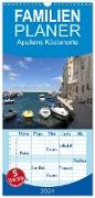 Familienplaner 2024 - Apuliens Küstenorte mit 5 Spalten (Wandkalender, 21 x 45 cm) CALVENDO