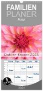 Familienplaner 2024 - Dahlien-Kronen mit 5 Spalten (Wandkalender, 21 x 45 cm) CALVENDO