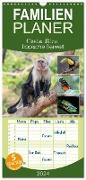 Familienplaner 2024 - Costa Rica - Tropische Tierwelt mit 5 Spalten (Wandkalender, 21 x 45 cm) CALVENDO
