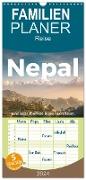 Familienplaner 2024 - Nepal - Eine bezaubernde Reise nach Asien. mit 5 Spalten (Wandkalender, 21 x 45 cm) CALVENDO