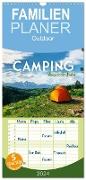 Familienplaner 2024 - Camping - Raus in die Natur. mit 5 Spalten (Wandkalender, 21 x 45 cm) CALVENDO