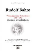 Rudolf Bahro: Vorlesungen und Diskussionen 1990 ¿ 1993 Humboldt-Universität Berlin