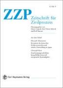 Zeitschrift für Zivilprozess International. ZZP Int. Jahrbuch des... / Zeitschrift für Zivilprozess International