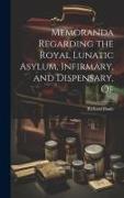 Memoranda Regarding the Royal Lunatic Asylum, Infirmary, and Dispensary, Of