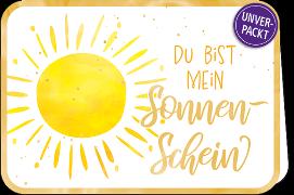 Doppelkarte. Simply Gold. Du bist mein Sonnenschein - Sonne