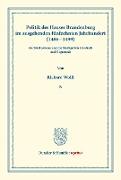 Politik des Hauses Brandenburg im ausgehenden fünfzehnten Jahrhundert (1486¿1499)
