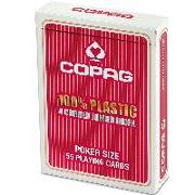 COPAG® 100% Plastik Poker Jumbo Index rot