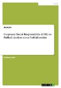 Corporate Social Responsibility (CSR) im Fußball. Analyse eines Fußballvereins