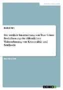 Die mediale Inszenierung von True Crime. Beeinflussung der öffentlichen Wahrnehmung von Kriminalität und Strafjustiz