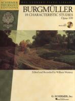 Johann Friedrich Burgmuller - 18 Characteristic Studies, Opus 109 Book/Online Audio
