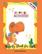 Dinosaur Activities, Activity Book and Coloring for Kids