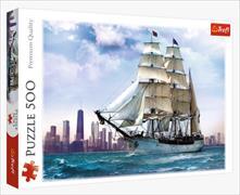 Puzzle 500 - Segelboot vor der Kulisse Chicagos