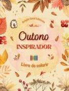 Outono inspirador | Livro de colorir | Elementos outonais impressionantes entrelaçados em lindos padrões criativos
