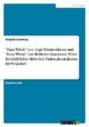 "Papa Weidt" von Inge Deutschkron und "Rosa Weiss" von Roberto Innocenti. Zwei Kinderbücher über den Nationalsozialismus im Vergleich