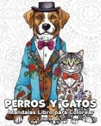 Perros y Gatos Mandalas Libro para Colorear